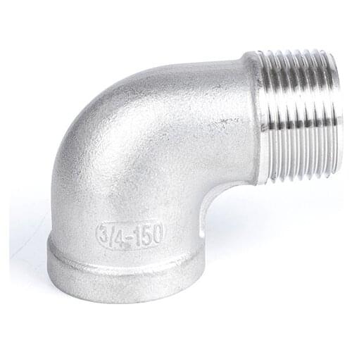 1/8" 1/4" 3/8" 1/2" 3/4" 1" Female X Male Thread Street Elbow 90 Degree Angled SS 304 Stainless Steel Pipe Fitting Connectors