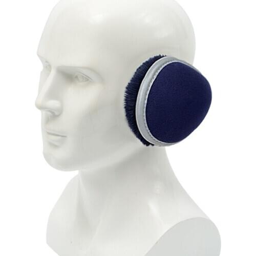 1Pair Men Windproof Fleece Ear Muffs Winter Foldable Warm Ears Protector for Outdoor Cycling Running Skiing