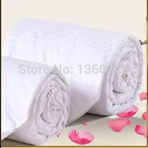 1Silk Quilt Summer +1Winter Comforter Silk > 2 Silk Blankets Total 4.5kg Handmade Winter Silk Quilts Silk Quilted Bedspread King