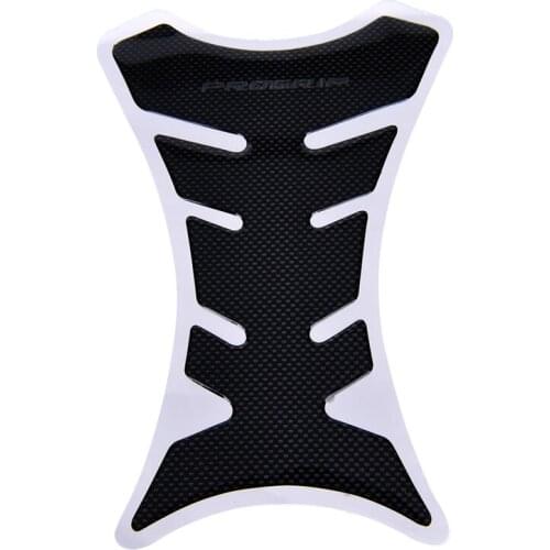 1pc Motorcycle Carbon Fiber Tank Pad Tankpad Protector Sticker For Honda Yamaha Kawasaki Suzuki Ducati Universal Fishbone