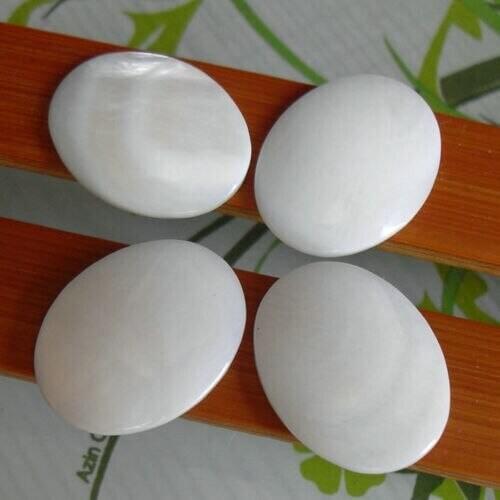 10Pcs decorate Inlay material , natural shell (ring stone) size:17*22mm