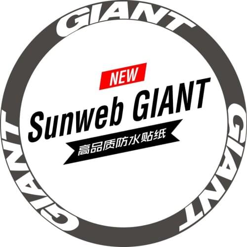 12pcs logo 700c road bicycle carbon wheelset sticker 30/38/40/50/55/60/80/88mm brand road bicycle wheels sticker for Giant