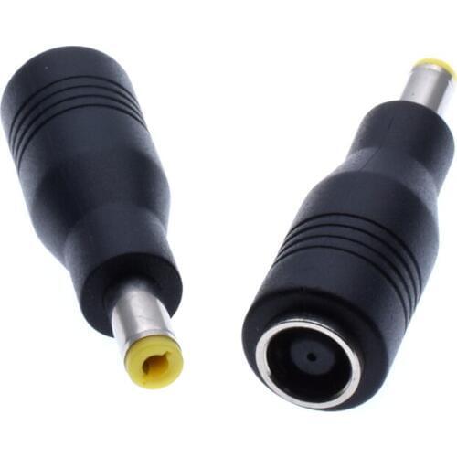 2Pcs/lot 7.9 x 5.5mm DC Female to 5.5 x 2.5mm DC Male Power Plug Tip for Lenovo Laptop Adapter