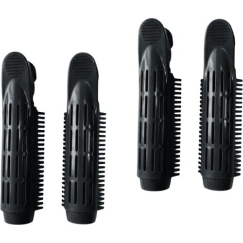 4 Pieces Hair Curler Hairstyle Wavy Hairdresser DIY Hairstyle Black