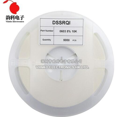 5000pcs 0603 5% SMD resistor 0R ~ 10M 1/10W 0 1 10 100 150 220 330 ohm 1K 2.2K 10K 100K 0R 1R 10R 100R 150R 220R 330R