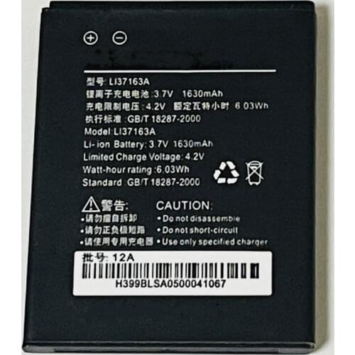 3.7V 1630mAh Li37163A For Etuline S4521 ETL-S4521 Battery