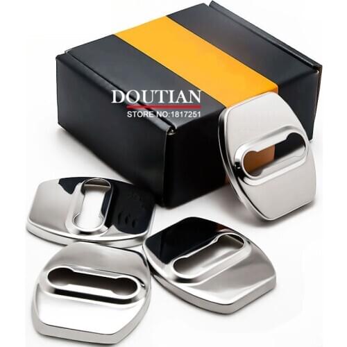 4pcs Car Styling Auto Door Lock Cover Car Sticker Case For Infiniti FX35 Q50 Q30 ESQ QX50 QX60 QX70 EX JX35 G35 G37 EX3