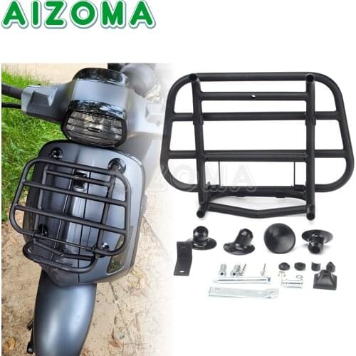 For VESPA Primavera 150 2015-2019 Black Motorcycle Front Luggage Rack Bracket Support Stainless Steel For Vespa Sprint 150 2017