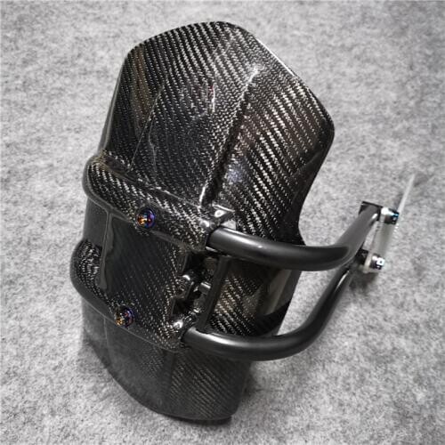 FOR KAWASAKI NINJA 250 300 400 650 KLE650 Integr Motorcycle Accessories 100% Carbon Fiber Rear Tire Fender
