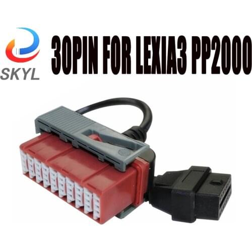 For PSA 30PIN Cable to 16pin OBD2 Car Diagnostic For PP2000 Lexia-3 Especailly For Old Citroen 30PIN PSA OBD2 Connector Lexia3