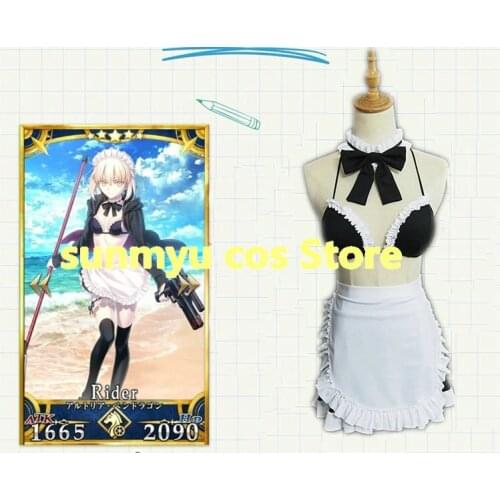 Fate Grand Order FGO saber swimsuit swimwear clothes Sexy Uniform Cosplay Costume,Custom Size Halloween