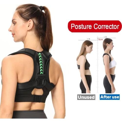 Back Shoulder Adjustable Posture Corrector School Home Office Sports Travel Neck Clavicle Spine Brace Support