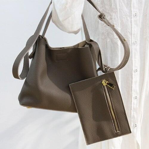 Fashion Bucket Bags Women Designer Handbags Luxury Soft Genuine Leather Female Shoulder Messenger Bag Lady Totes Simply Purses