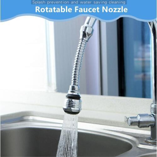 Anti-splash Faucet head extension extender household tap water shower rotatable filter Spray Nozzle