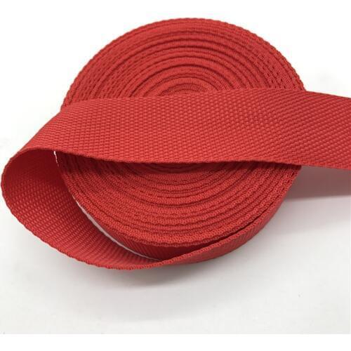15mm 20mm 25mm 30mm 38mm Wide 5yards Red Strap Nylon Webbing Knapsack Strapping Bags Crafts