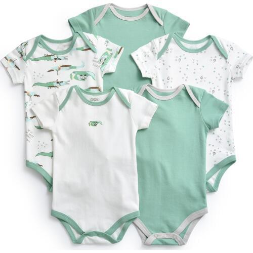 2021 New fashion baby clothes mother baby boy girl romper short sleeve summer clothing cotton outfits 0-24 months