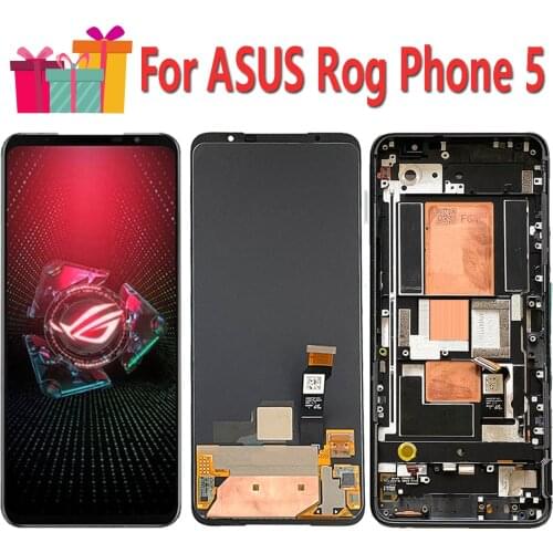 Original Display Replace 6.78" For ASUS ROG Phone 5 ZS673KS 1B048IN LCD Touch Digitizer Screen Assembly I005DA I005DB