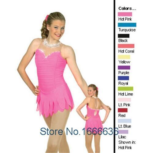 Custom Figure Ice Skating Dresses For Girls With Spandex Graceful New Brand Figure Skating Competition Dress DR2713