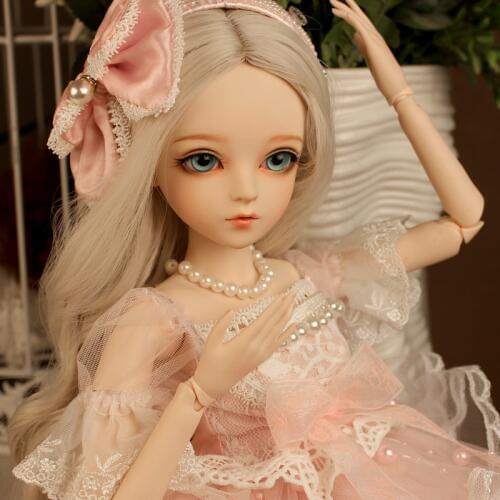 BJD 60CM Golden Hair Elegant Doll Toys 1/3 Blue Eyes With Clothes Handmade Beauty Toy Silicone Reborn Doll Toy Gift For Children