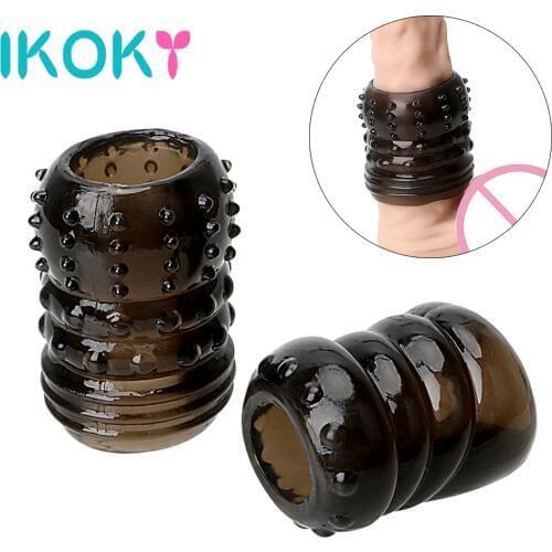 IKOKY Cock Ring Penis Ring Penis Sleeve Enlargement Glans Penis Extender Sex Toys for Men Male Masturbation Delay Ejaculation