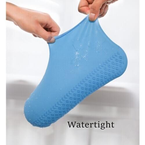 Silicone Material Waterproof Shoe Cover Unisex Shoes Protectors Rain Boots for Indoor Outdoor Rainy Days