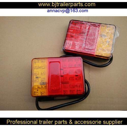 LED trailer truck tail light stop indicator turn tail reflector light E-MARKED lamps for truck trailer car van trailer parts