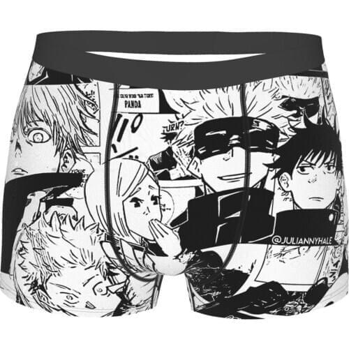 Cool Jujutsu Kaisen Yuji Itadori Megumi Fushiguro Satoru Anime Underpants Cotton Panties Man Underwear Comfortable