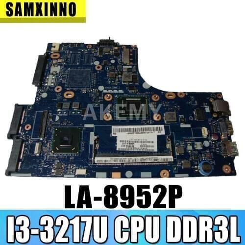 High quality FOR Lenovo S400 Touch Laptop Motherboard VIUS3/VIUS4 LA-8952P FRU:90002931 SR0N9 I3-3217U SLJ8C DDR3L 100% Tested