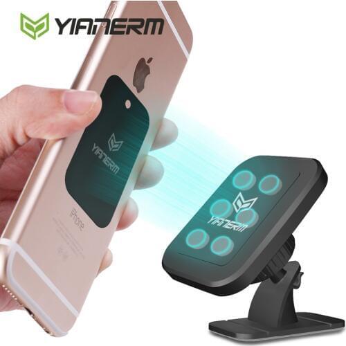 Yianerm Magnet Car Phone Holder For iPhone X Xs Max Strong Magnetic Stand Car Holder For Phone in Car For Samsung S9 Support