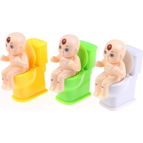 Funny Mini Prank Squirt Spray Water Toilet Spoof Gadgets Toys Closestool Joke Gag Tricky Toy Gift Color Randomly