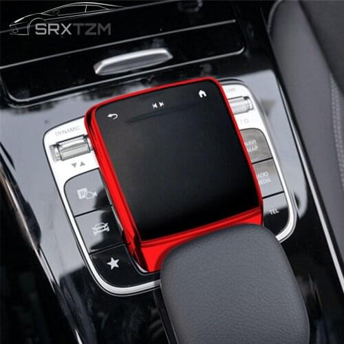 Car Styling Center Control Mouse Knob Protector Film Cover Stickers for Mercedes Benz A Class W177 GLE W167 GLS X167 Accessories