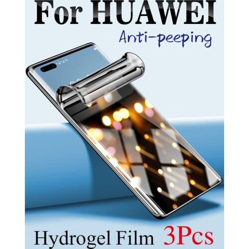 P40 ProPlus 45°Anti-Peeping Screen Protector For Huawei Mate 40 Pro Plus 40rs Privacy Hydrogel Film P30 Mate30 30Pro 40e Soft