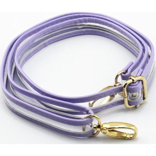 Women 120cm Bag Strap Gold Buckle Handbags Straps Replacement Girls Bag Belts PVC Handles Shoulder Bags Accessories Parts