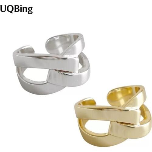 Korean Design Silver/Gold Vintage Bowknot Shape Rings For Women Girls 925 Sterling Silver Jewelry