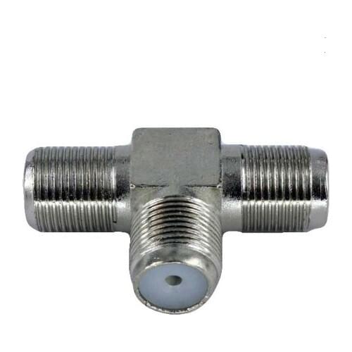 10pcs 2-Way F-Type Combiner TV Coaxial Connectors RF Adapters Joiners Adaptor