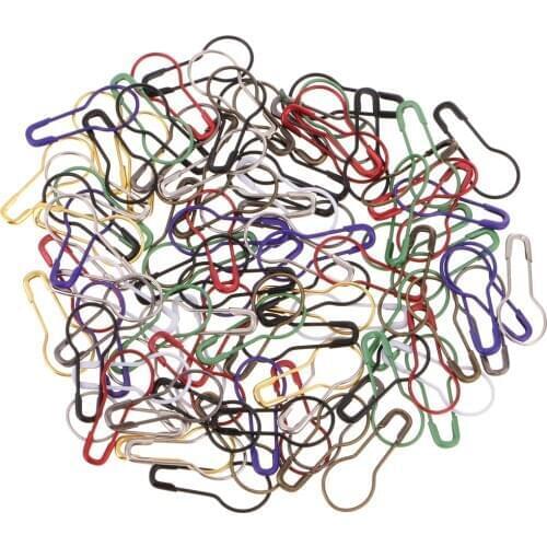 100Pcs Mini Metal Gourd Shape Safety Pins Sewing Needles DIY Hand Crafts