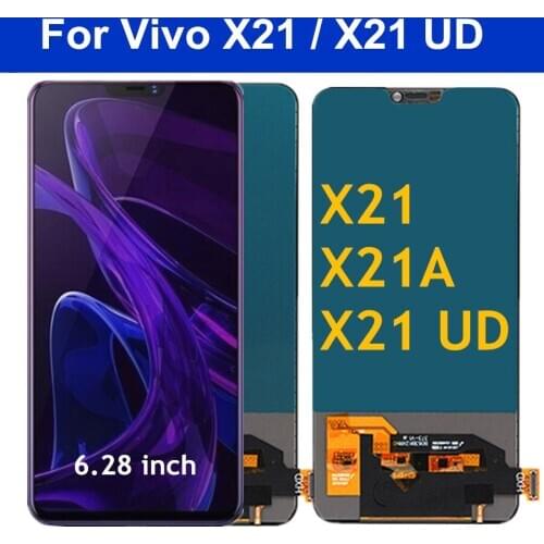 6.28" TFT X21 Display For Vivo X21 LCD Display Touch Screen Digitizer For Vivo X21 UD LCD X21A X 21 Screen Replacement X21A