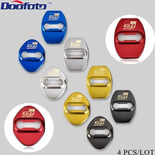 Car Accessories Styling Sticker For Toyota GR Sport Corolla C-HR C HR Avensis Yaris Auto Door Lock Protection Covers CHR