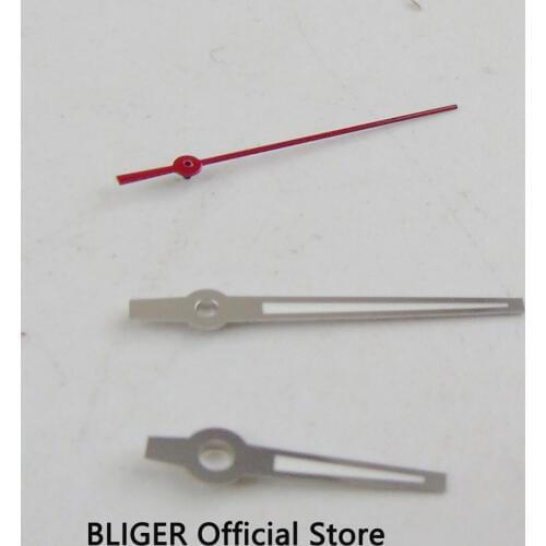 Stainless Steel White Luminous Watch Hand Red Second Hand Fit for MIYOTA 8205 8215 821A Automatic Movement HS26