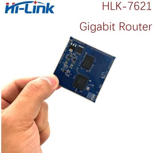 Free Ship 10pcs/lot GigE Gigabit Ethernet Router module HLK-7621 Openwrt Firmware DDR2 MTK7621A Chip