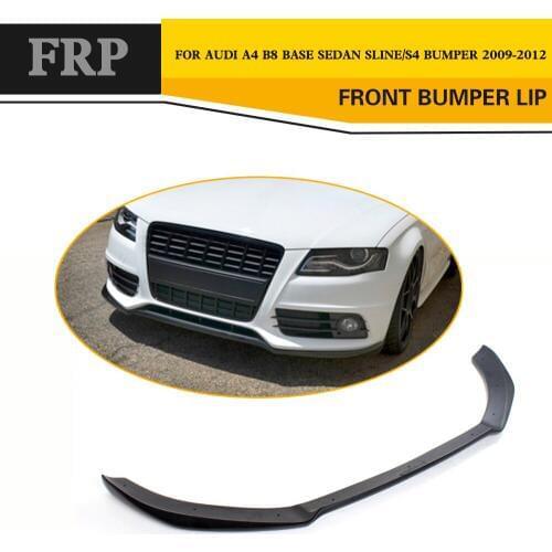 FRP Black Primer Auto Car Front Lip Aporn For Audi S4/S-line B8 Sedan 4-Door 2009-2012
