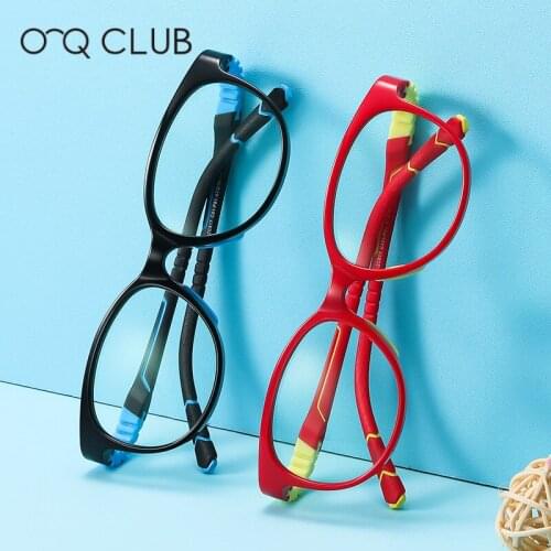 O-Q CLUB New Kids Glasses Children Anti Blue Light Computer Protective Eyeglasses Myopia Optical Boys Girls Eyewear TR-ZC817
