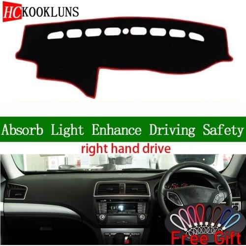 For GAC Trumpchi GA5 PHEV 2011 2012 2013-2016 Right Hand Drive Dashboard Cover Car Stickers Dash Mat Carpet Interior Accessories