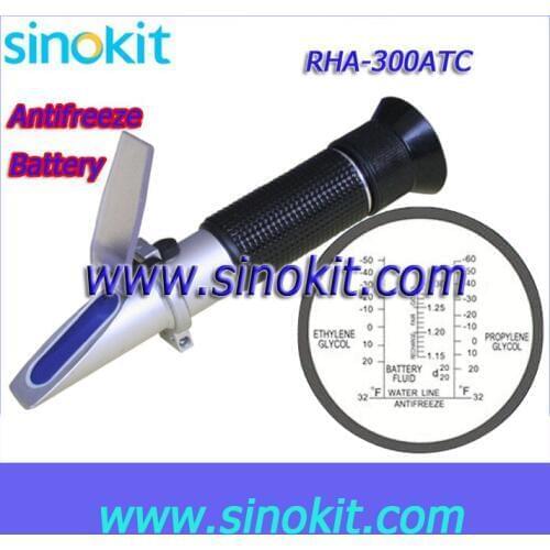 Ethylene Glycol: -50'F-32'F Antifreeze or Battery Hand Held Refractometer - RHA-300ATC