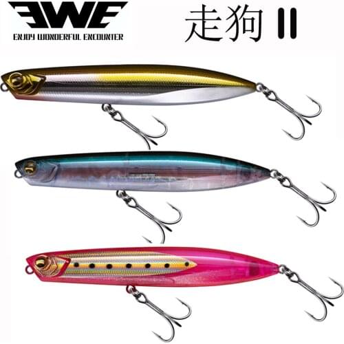 EWE New Walking Stickbait II Floating Pencil Lures T110/120F Minnow Jerkbait 16.5/20g Popper Wobblers Baits Pesca Fishing Tackle