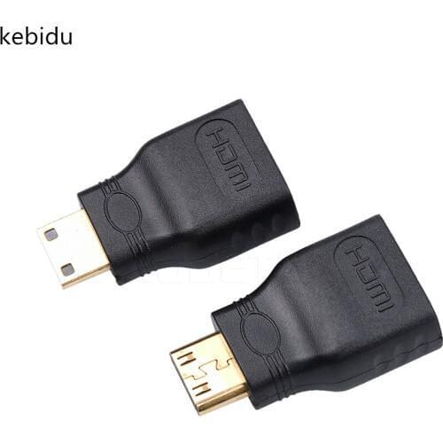 Kebidu Mini HDMI-compatible Adapter Female to Male Converter Connector for HDMI HD 1080P Cable Adapter Device for HDTV