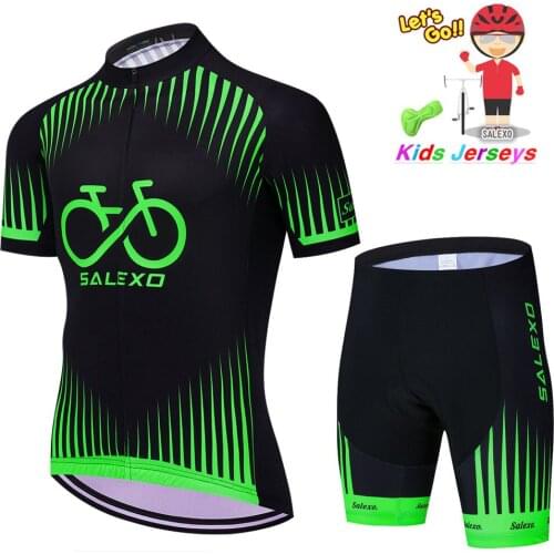 Summer Cycling Jersey 2021 New Child Cycling Clothing Set Sport Jersey Cycling Boy Girl Bike Wear Short Sleeves Bike Suit