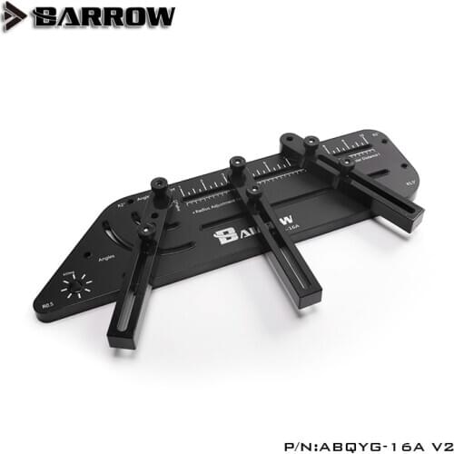 Barrow multi-angle Acrylic PMMA /PETG Rigid hard tube bending mould computer water cooling ABQYG-16A Black