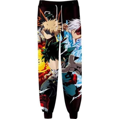 Fashion 3D Printed Anime My Hero Academia Fitness Pants Men Women Joggers Himiko Toga Sweatpants Elastic Trousers Sports pants