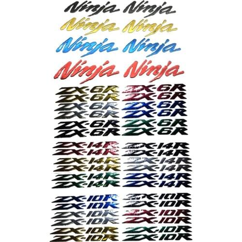 Motorcycle 3D Emblem Badge Decal Tank Ninja ZX-10R ZX-14R ZX-6R Sticker For Ninja Series ZX10R ZX14R ZX6R ZX7R ZX9R ZX12R